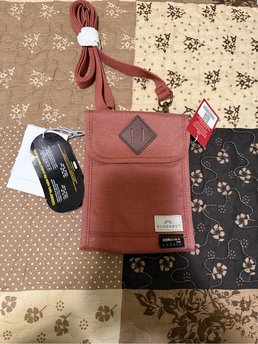 Doughnut Rust Crossbody Bag - Cordura Fabric